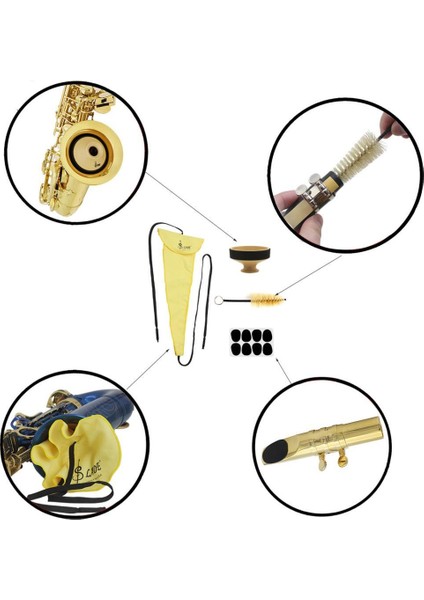 Saksafon Ahşap Rüzgar Enstrümanları Için 4'ü 1 Arada Temizlik Kiti Accs (Yurt Dışından) fırsatları