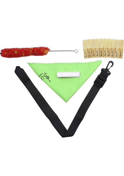 Klarnet Ayarlanabilir Boyun Kayışı Kamış Temizleme Bezi Fırça Aksesuarları Kiti (Yurt Dışından) fiyatları