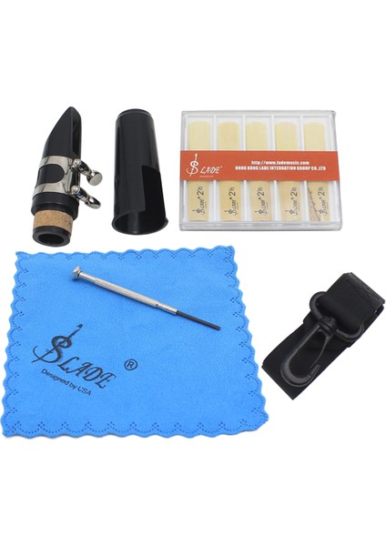 Ligatür Parlatma Bezi+Sazlık+Boyun Kayışı ile Klarnet Ağızlığı 7 (Yurt Dışından) fiyatları