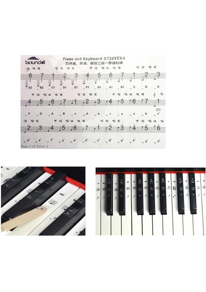 2xclear Elektronik Piyano Anahtar Etiketi 54 / 61 / 88 Keys Siyah (Yurt Dışından) indirimleri