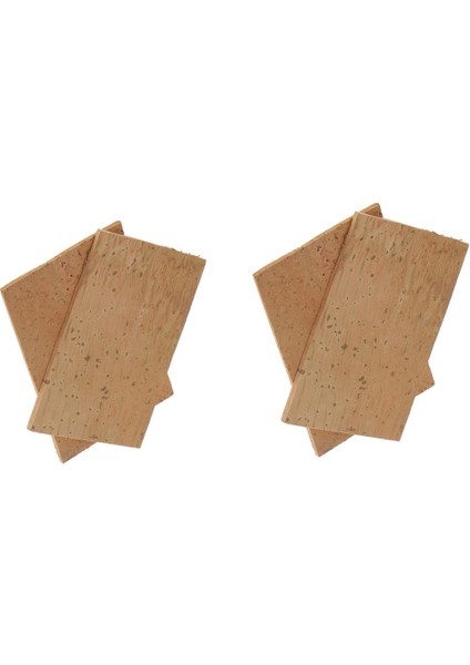 4 Adet 61MM Doğal Saksafon Boyun Mantar Tabakası Soprano / Tenor / Alto Sax Parçaları Için (Yurt Dışından)