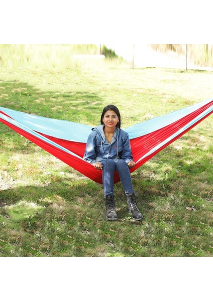 Açık Naylon Hamak, 2.7M X 1.4M Kırmızı (Yurt Dışından)