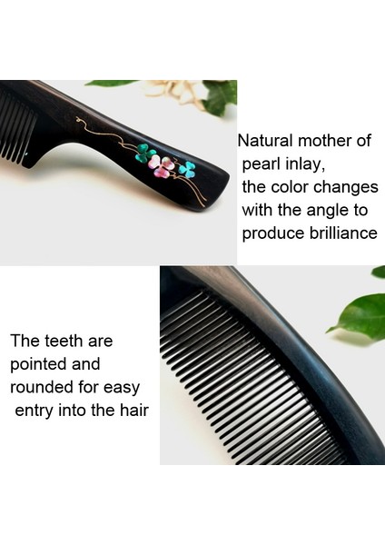 Clover Uzun Saplı Sandal Ağacı Tarağı Klasik Zanaat Tarağı (Yurt Dışından) modelleri