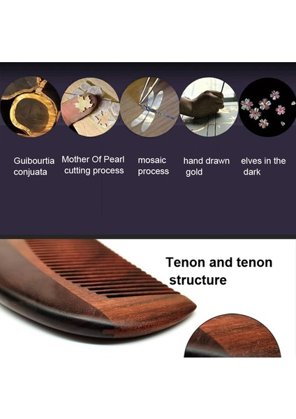 Tavuskuşu Sandalwood Tarağı Sanat Boyalı Oyma Zanaat Tarağı(Yurt Dışından) fırsatları