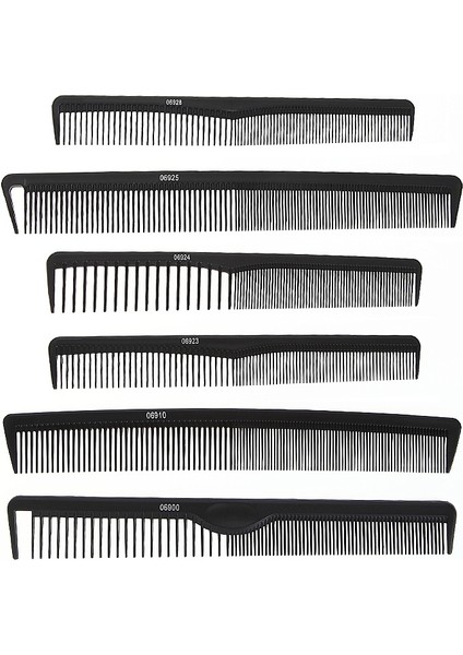 12 Pcs Erkekler Saç Kesim Tarak Saç Salonu Düz Saç Kesimi Tarağı (06923) (Yurt Dışından)