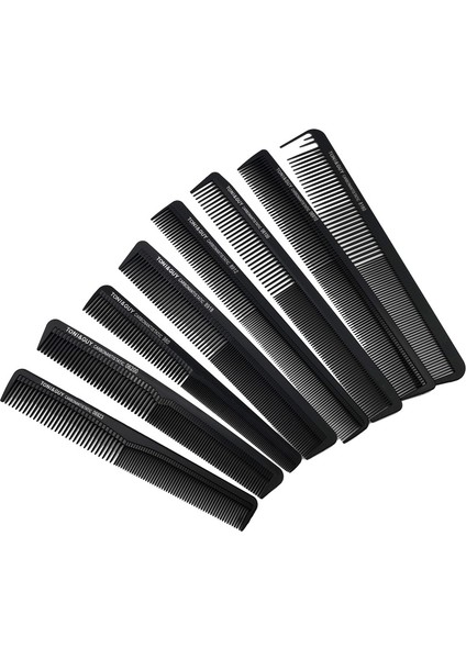 12 Pcs Erkekler Saç Kesim Tarak Saç Salonu Düz Saç Kesimi Tarağı (06910) (Yurt Dışından) fırsatları