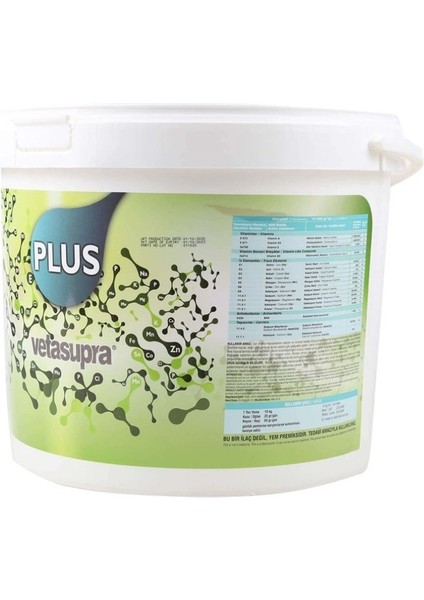 Vetasupra Plus Vitamin Destek ve Toprak Yeme Önleyici 4 kg Kova