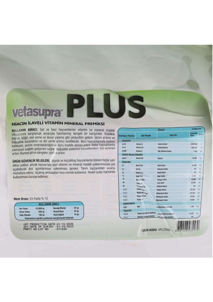 Vetasupra Plus Vitamin Destek ve Toprak Yeme Önleyici 4 kg Kova