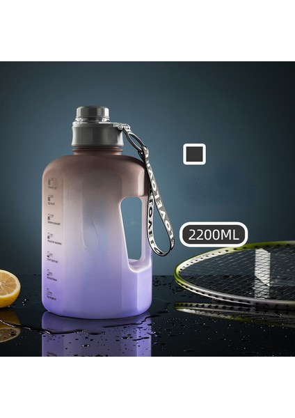 Büyük Kapasiteli Erkek Spor Fitness Yaz Su Bardağı Degrade Bardak Plastik Büyük Su Isıtıcısı (Yurt Dışından)