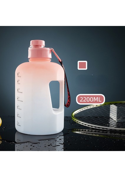 Büyük Kapasiteli Erkek Spor Fitness Yaz Su Bardağı Degrade Bardak Plastik Büyük Su Isıtıcısı (Yurt Dışından)
