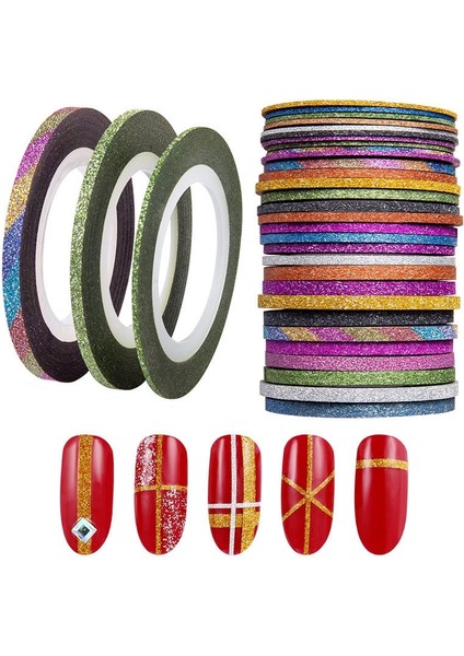 3 Pcs Tırnak Sanatı Bobini, Özellikler: Mat 3mm 10 Renk (Yurt Dışından)