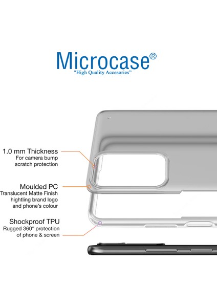 Xiaomi Redmi Note 11 Global 2022 Luna Serisi Köşe Korumalı Sert Rubber Kılıf - Şeffaf