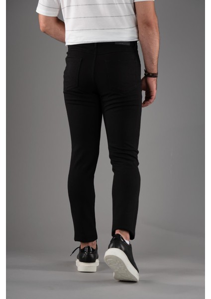Slimfit 5 Cep Dar Paça Astarsız Mevsimlik Kumaş Pamuklu Erkek Spor Pantolon