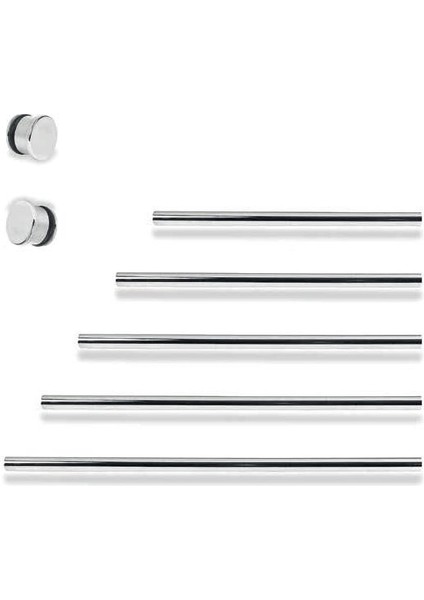 Set Arası Askı Borusu+Tapa Q16MM 060CM Krom