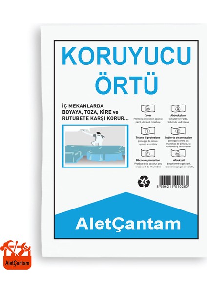 Alet Çantam Koruyucu Hışır Örtü Boya Naylonu  32M² (4mt x 8mt)