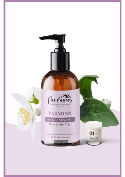 Parnassos yasemin Özlü + Vanilyalı + White ve Afrodizyak Etkili Aromaterapi Masaj Yağı Seti 150 ml