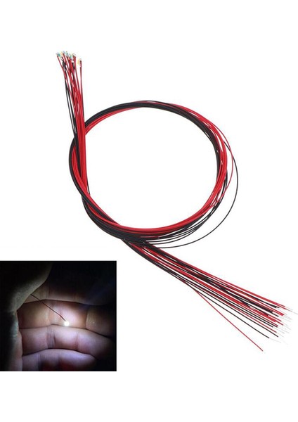 80 Adet Ön Kablolu LED Işıkları Diyot Yayılan Mikro Aydınlatma Kitleri Mikro Ledler Yeşil Turuncu