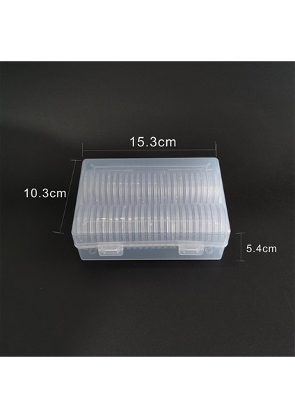 Plastik Para Şaraplı Sikke Kutu 50 Pcs 40MM Hatıra Para Kutusu Konteyneri