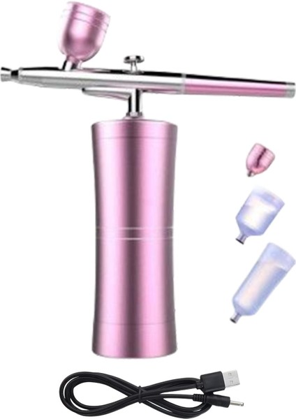 Pembe Hava Fırçası Püskürtme Tabancası Airbrush Air Hava Kompresör Kiti Sis Püskürtücü Için (Yurt Dışından) fiyatları