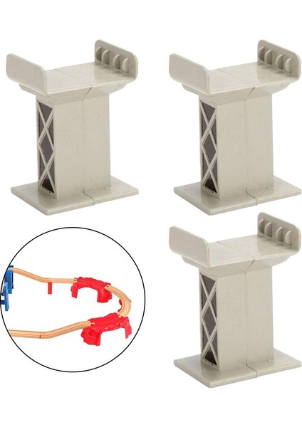 Bridge Pier Destek Tren Track Set Universal 4 Pcs