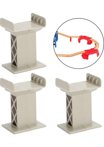 Bridge Pier Destek Tren Track Set Universal 4 Pcs