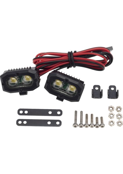 Wraith Için Rc Spot Işık Yedek Parçalar Aksesuarlar 1/8 Kamyonlar Dıy Aksesuarları 2 Pcs Işık(Yurt Dışından)
