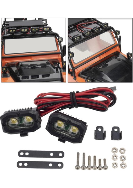 Wraith Için Rc Spot Işık Yedek Parçalar Aksesuarlar 1/8 Kamyonlar Dıy Aksesuarları 2 Pcs Işık(Yurt Dışından)
