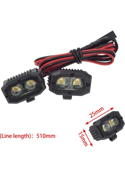 Wraith Için Rc Spot Işık Yedek Parçalar Aksesuarlar 1/8 Kamyonlar Dıy Aksesuarları 2 Pcs Işık(Yurt Dışından)