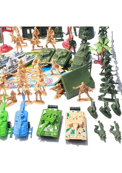 Ordu Araçları Set Model Oyuncak Tankları Erkek Doğum Günü Hediyeleri Için Güvenli Kolordu Set 112PCS