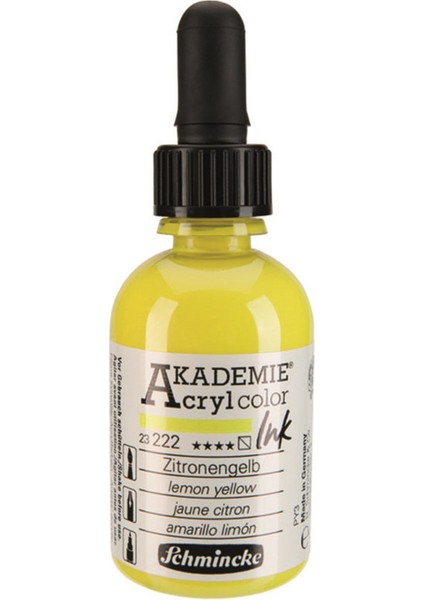 Akademie Akrilik Mürekkep 50 ml 222 Lemon Yellow