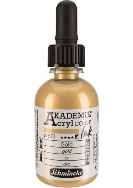 Akademie Akrilik Mürekkep 50 ml 801 Gold