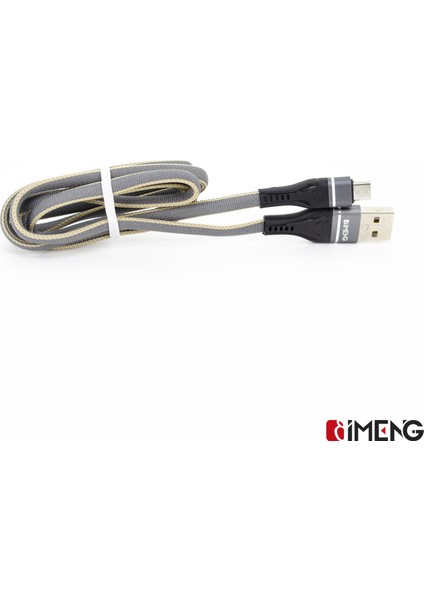 Imeng 3.1A Usba To Micro Örgülü Data ve Şarj Hızlı Kablosu ML108 Gri