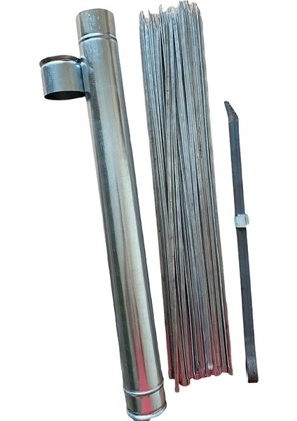 Kuşbaşı Kazbaşı Şişi Şiş Kaplı Maşalı Set 60 cm 20'li