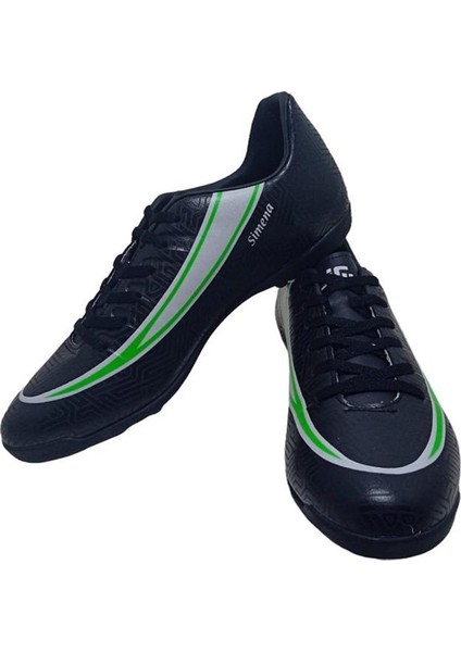 Simena Halı Saha Erkek Siyah Yeşil Spor Ayakkabı