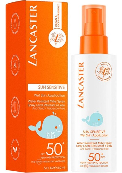 Çocuklar Için Sun Sensitive Milky Spray For Kids SPF50+ 150 ml Live With Light.
