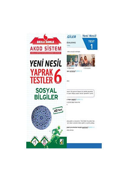Akıllı Sosyal Bilgiler Yeni Nesil Yaprak Testler - 6. Sınıf