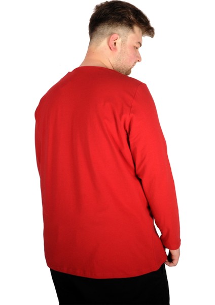 Erkek T-Shirt Bisiklet Yaka 18102 Bordo fiyatları