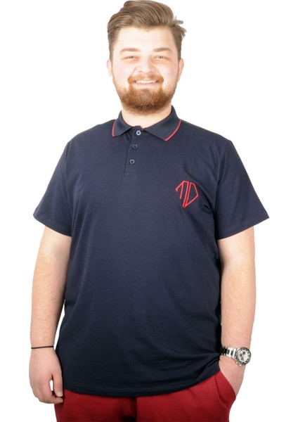 Büyük Beden T-Shirt Polo Cep Sup Md Basic 21555 Lacivert fırsatları