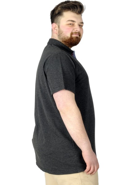 Erkek T-Shirt Polo Florida 22303 Antrasit