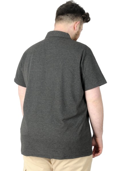 Büyük Beden T-Shirt Polo 08 Meeting 22329 Antrasit fiyatları