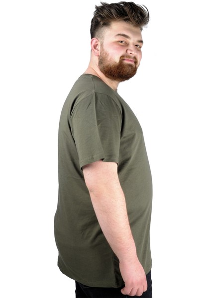Büyük Beden Tshirt V Yaka 20032 Haki fiyatları
