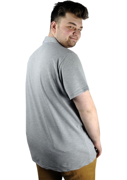 Erkek T Shirt Polo Florida 22303 Gri Melanj modelleri