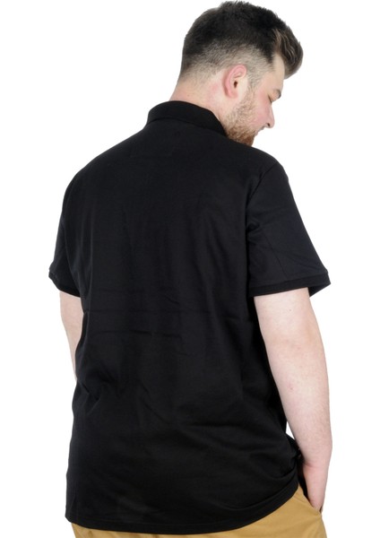 Büyük Beden T-Shirt Polo Steamnoat 22345 Siyah fiyatları