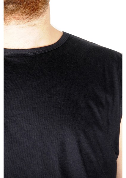 Battal Beden Erkek Kolsuz Tshirt Düz 20003 Lacivert fiyatları