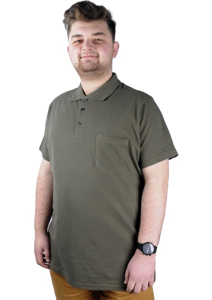 T-Shirt Polo Yaka Cepli Klasik 20550 Haki