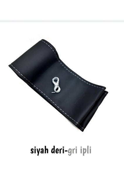 Ford Transit 2007+ Direksiyon Kılıfı Dikme Soft Gri Ipli (10.5cm)