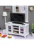 Minyatür Tv Kabine Dollhouse Mobilya Modeli Oyuncaklar Dollhouse Tv Yatak Odası Beyaz (Yurt Dışından) 4