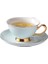 Lüks Seramik Kahve Fincanı Seti Porselen Avrupa Kullanımlık Sevimli Çevre Dostu Seyahat Kupası ve Tabağı Seyahat Tazas Drinkware 50 | Teacup tabak Setleri 1