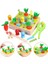 Oyuncak Set Ahşap Oyuncaklar Bebek Çekin Havuç Şekli Eşleştirme Boyutu Bilişsel Bulmaca Çocuk Ahşap Bebek Oyuncakları |(Yurt Dışından) 2