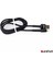 Imeng 3A Usba To Lightning Pro Braided Data ve Hızlı Şarj Kablosu Siyah 3